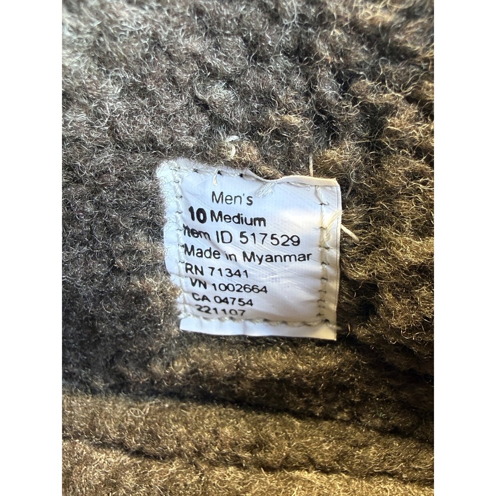 L.L. Bean Mountain Slipper Boot Gray Suede Fleece Lined Men 10 Gorpcore Heritage - Picture 9 of 10